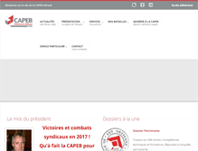 Tablet Screenshot of capeb-herault.fr